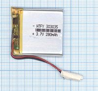 ����������� Li-Pol (�������) 3*30*35�� 2pin 3.7V/280mAh