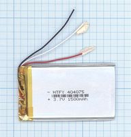 Аккумулятор Li-Pol (батарея) 4*40*75мм 3pin 3.7V/1500mAh