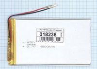 Аккумулятор Li-Pol (батарея) 3*70*120мм 2pin 3.7V/4000mAh
