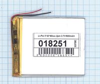 ����������� Li-Pol (�������) 3*53*60�� 2pin 3.7V/900mAh