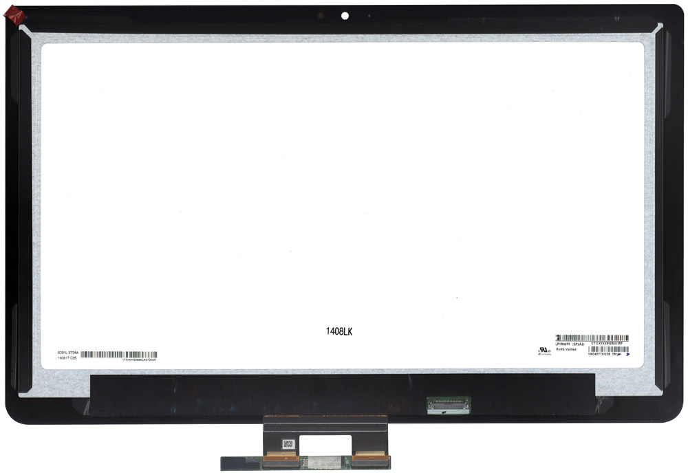 Модуль (матрица + тачскрин) LP156WF5(SP)(A2) Toshiba черный