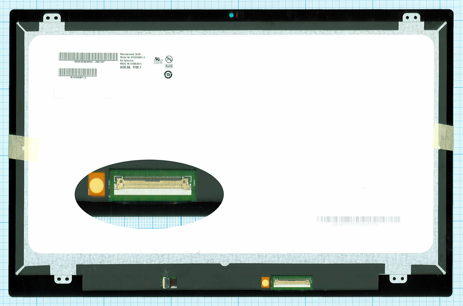 Модуль (матрица + тачскрин) Acer Aspire R14 R5-471T черный