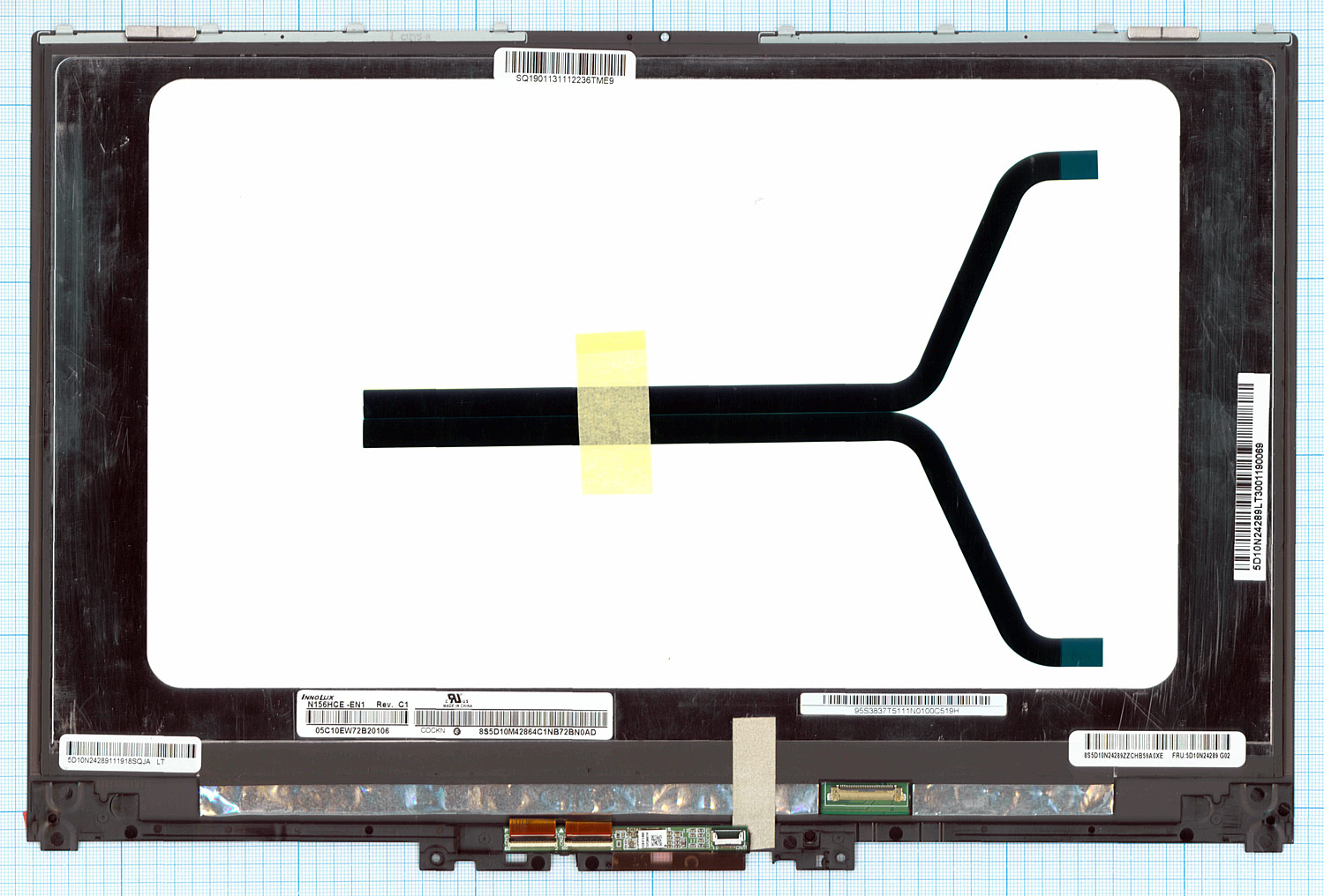 Модуль (матрица + тачскрин) Lenovo Yoga 720-15IKB FHD черный с рамкой