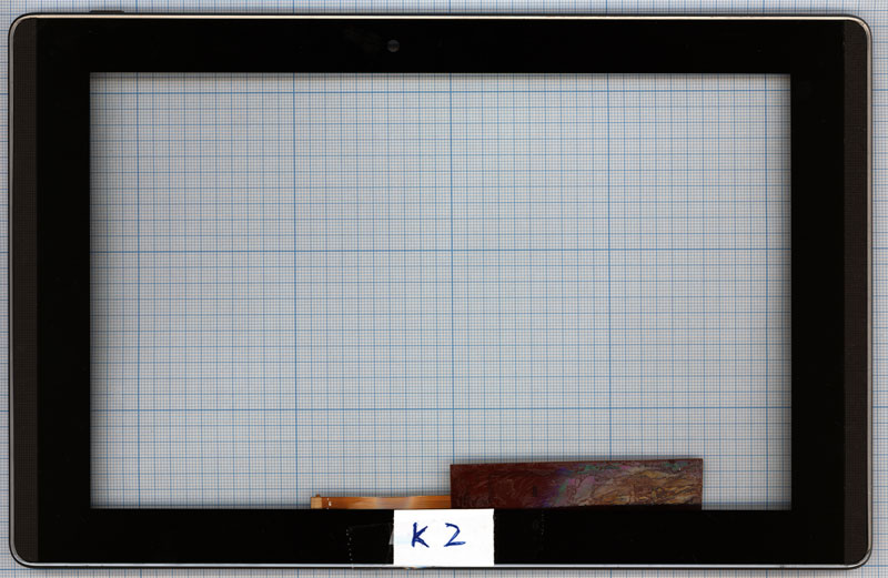 Сенсорное стекло (тачскрин) Lenovo IdeaTab K2 черное с рамкой