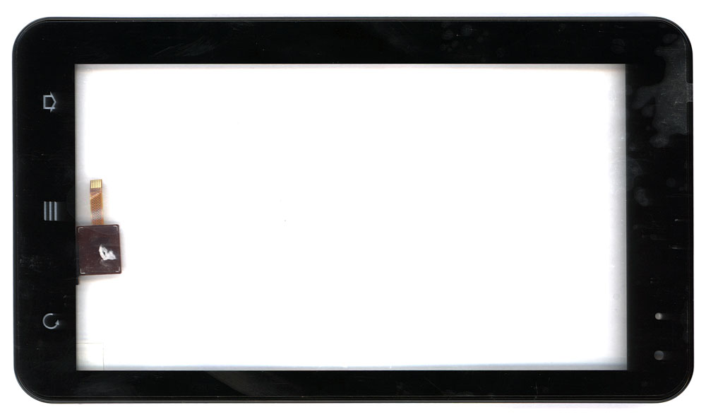Сенсорное стекло (тачскрин) ZTE V9 MCF-070-0170-V4.0 черное с рамкой