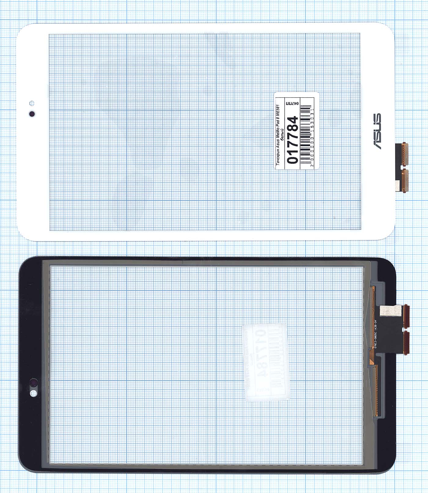 Сенсорное стекло (тачскрин) Asus MeMO Pad 8 ME581 белое