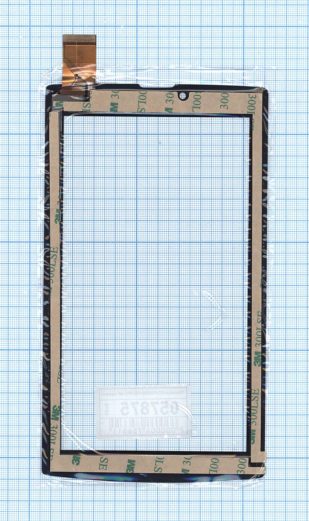 Сенсорное стекло (тачскрин) XC-PG0700-127-FPC-A0 черное