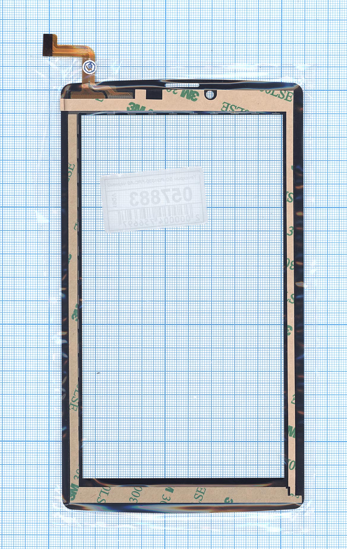 Сенсорное стекло (тачскрин) SQ-PG1030-FPC-A0 черное