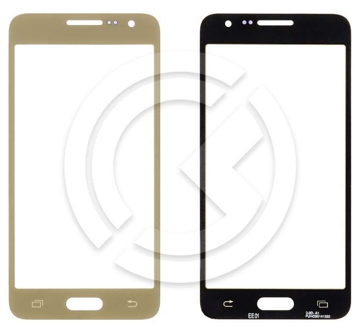 Стекло для Samsung Galaxy A3 (A300F) (золото)