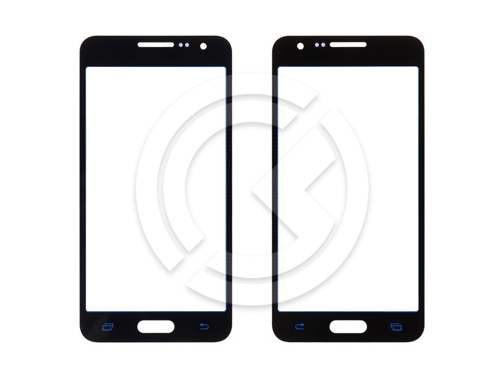 Стекло для Samsung Galaxy A3 (A300F) (черный)