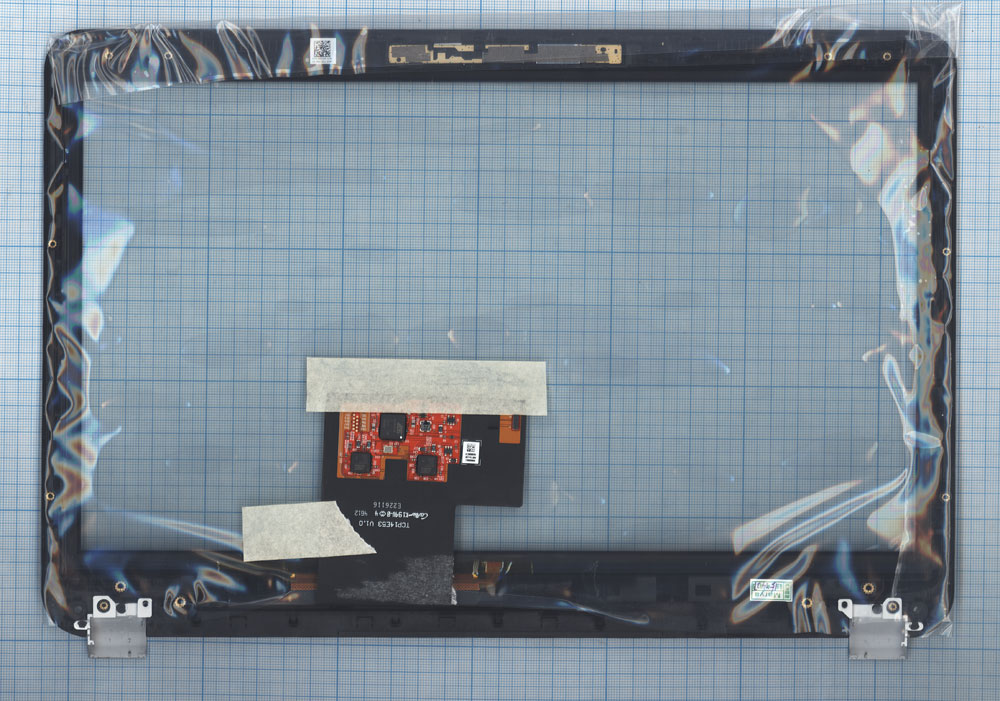 Сенсорное стекло (тачскрин) HP ENVY Touchsmart 4 TCP14E53 V1.0 черный с рамкой