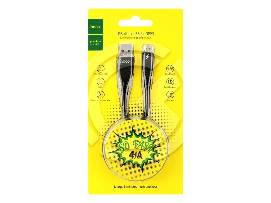 ������ USB HOCO (U38) Micro USB for OPPO (1,2�) (������)