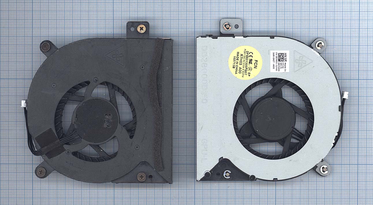 Вентилятор (кулер) для ноутбука Dell Alienware M18X GPU левый