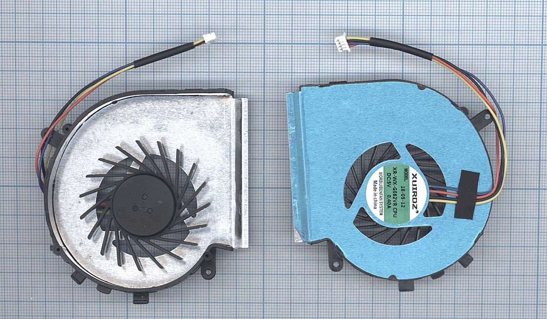 Вентилятор (кулер) для ноутбука MSI GE62VR GE72VR GP62MVR GP62VR GP72VR (CPU) 4-pin