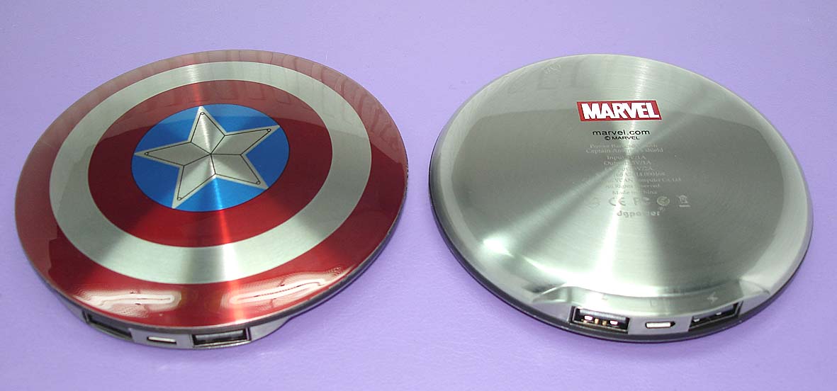 ������������� ������� ����������� Power bank Captain America's shield 6800mAh 5V 2A