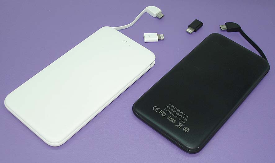������������� ������� ����������� Powerbank Sleem � ��������� MicroUSB-Apple Lightning 5000mAh 5V 2A
