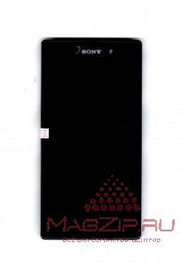 Дисплей для Sony Xperia Z1 (C6903/C6902/C6906/C6943/L39H) + тачскрин+рамка (черный)