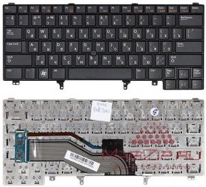Клавиатура для ноутбука Dell Latitude E6320 E6420 E5420 черная с указателем