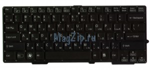Клавиатура для ноутбука Sony SVS13 черная, без рамки