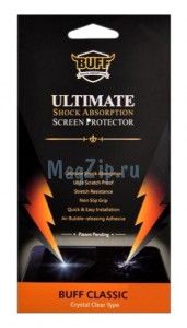 Защитная пленка BUFF (противоударная, черная упаковка) для iPhone 4/4S (2 в 1 передняя + задняя)