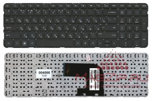 Клавиатура для ноутбука HP Pavilion DV6-7000 Черная без рамки, узкая клавиша Enter