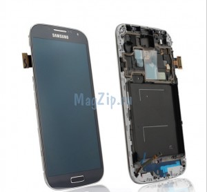 Дисплей для Samsung i9500 Galaxy S4 + тачскрин (черный/синий)