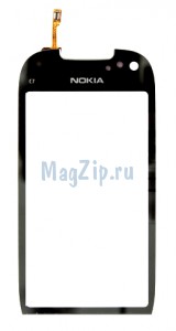 Тачскрин для Nokia C7 в рамке (черный)