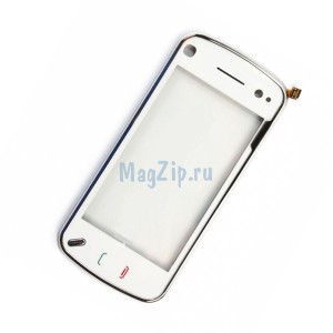 Тачскрин для Nokia N97 (белый) в рамке