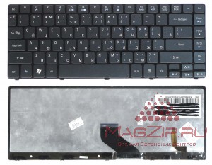 Клавиатура для ноутбука ACER Aspire 3810 3810T 3820T 3820TG 4810 4810T 4820T черная с подсветкой