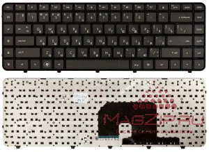 Клавиатура для ноутбука HP Pavilion dv6-3000 черная с рамкой