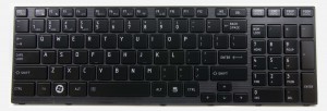 Клавиатура для ноутбука Toshiba Satellite P750 Черная с рамкой ENG