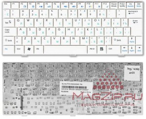 Клавиатура для ноутбука MSI U90 U100 U120 Русская белая