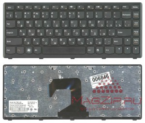 Клавиатура для ноутбука Lenovo S300 S400 S405 черная