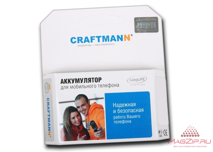 Аккумуляторная батарея CRAFTMANN для Nokia 1100 (BL-5C) 1050 mAh Li-ion