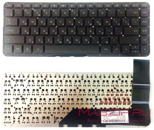 Клавиатура для ноутбука HP Pavilion SlateBook 14-p000 14-p010n черная, без рамки