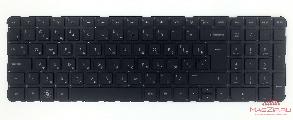 Клавиатура для ноутбука HP Pavilion M6-1000 ENVY M6-1100 M6-1200 широкий Enter черная