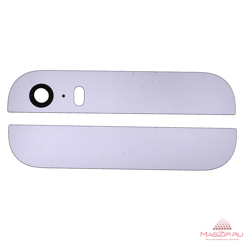 Стекло задней крышки для iPhone 5S (2шт) (белый)