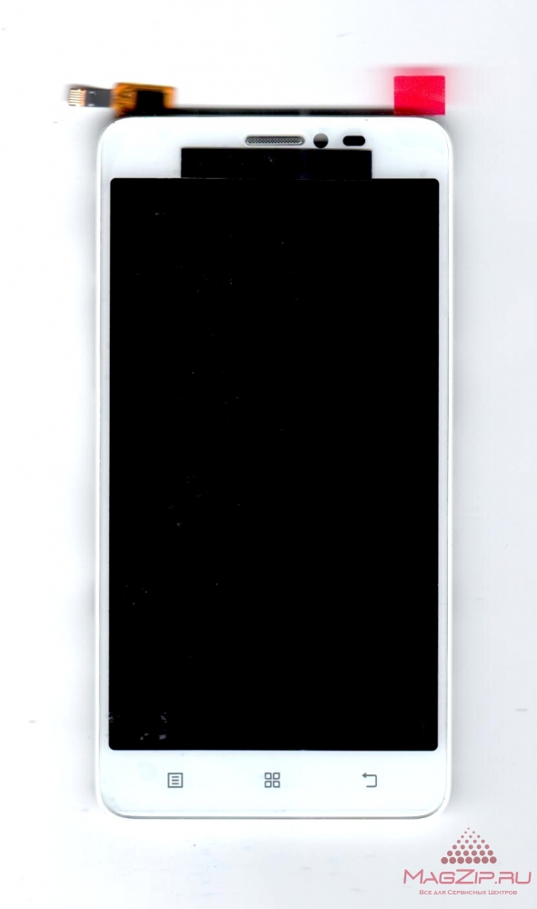 Дисплей для Lenovo S850 в рамке + тачскрин (белый)