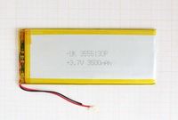 Аккумулятор Li-Pol (батарея) 3.7V 3500mAh 106x65x4мм 2 pin