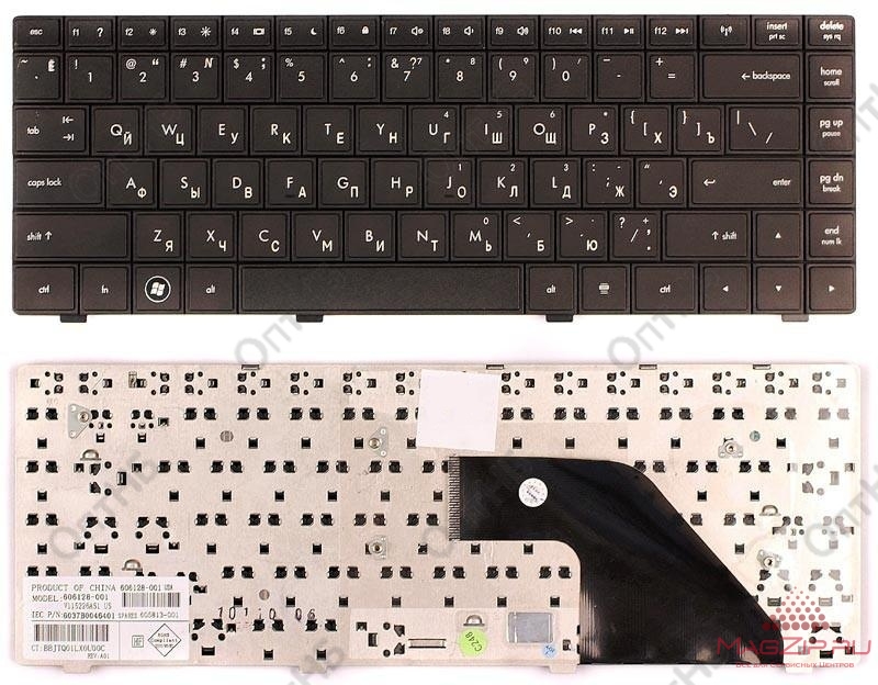 Клавиатура для ноутбука HP Compaq 320, 321, 325, 326, 420, 421, 425 черная