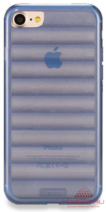 Задняя накладка REMAX Waves Case for iPhone 7 Plus голубая