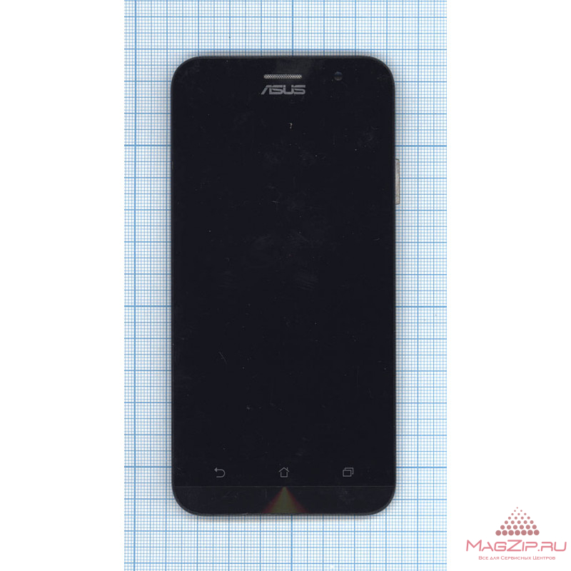 Модуль (матрица + тачскрин) Asus ZenFone Go (ZB500KL) черный с рамкой