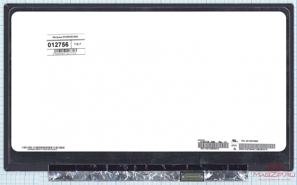 Матрица (экран) для ноутбука 14,0' LED 1920*1080 Slim IPS 30pin N140HCE-EBA B140HAN02.4