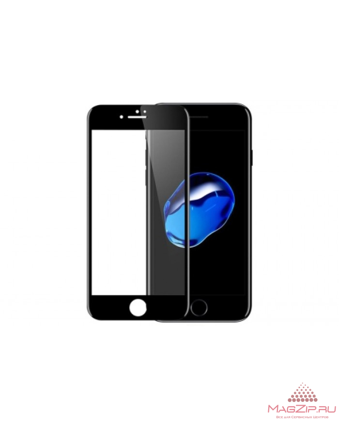 Защитное стекло 4D для Apple iPhone 7/8 Plus черное
