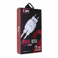 ���� ������� EMY MY-221 ���� 2 USB (2,4A) (�����) (�������)