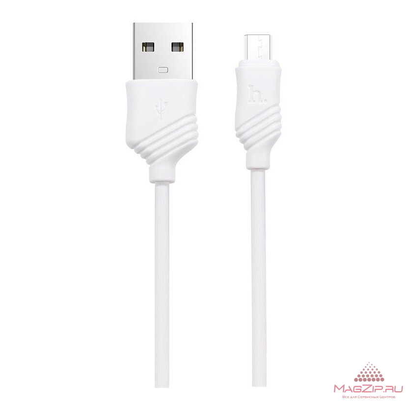 Кабель USB HOCO (X6 Khaki) microUSB (1м) (белый)