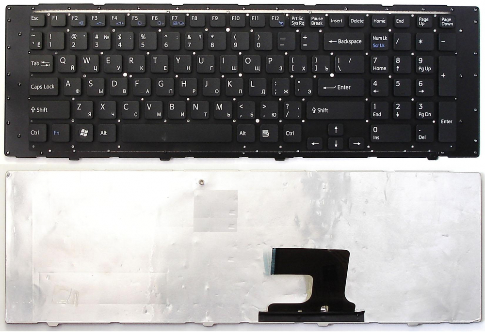 Клавиатура для ноутбука Sony Vaio VPCEF VPC-EF черная