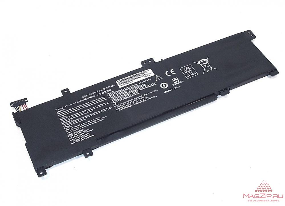 Аккумуляторная батарея B31N1429 для Asus A501 K501 R516 V502 R516UW 11.4V 48Wh OEM