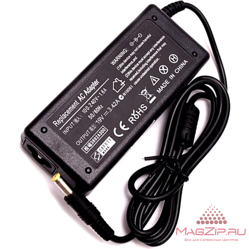 Блок питания (зарядка) для ноутбука ACER 19V 3.42A (5.5*1.7) (Сетевая) OEM без сетевого шнура