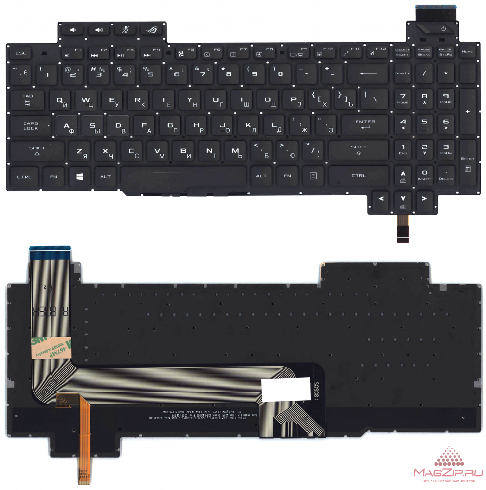 Клавиатура для ноутбука Asus ROG Strix GL503 GL503V GL503VD GL503VS c белой подсветкой